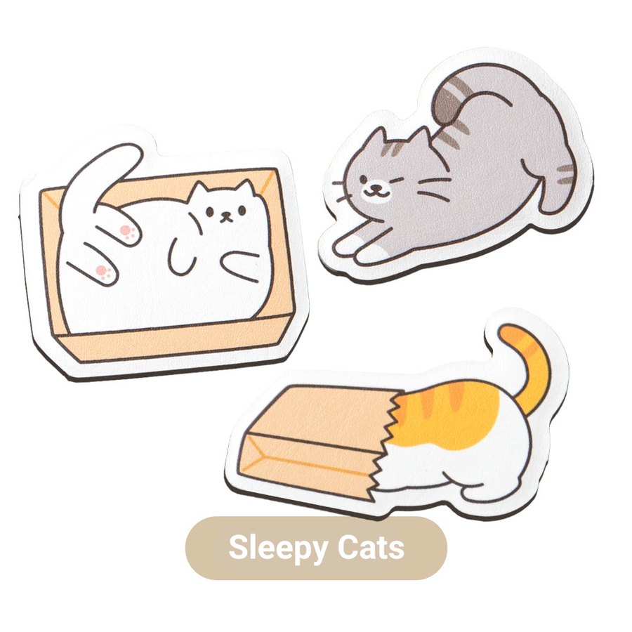 Joyful Cat Magnet Set (3pcs per pack)