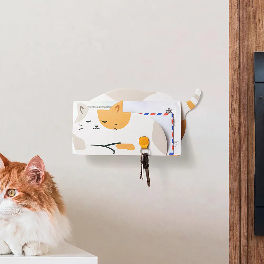 EasyHouse Wall Mount Organizer - Colorful Cat