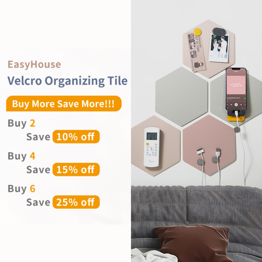 EasyHouse Velcro Organizing Tile
