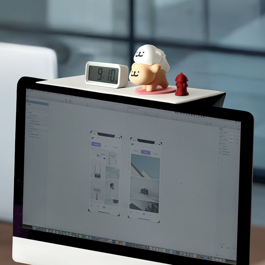 Magnetic Monitor Top Shelf