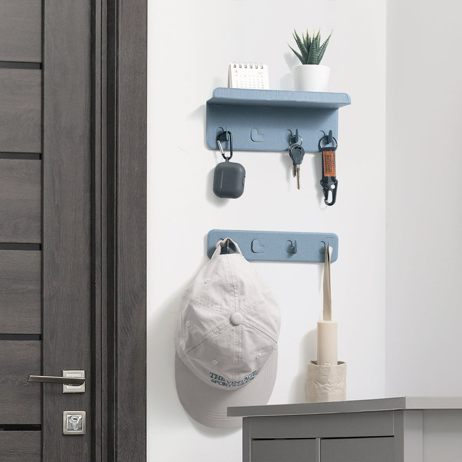EasyHouse Wall Mount Organizer-Hook & Shelf