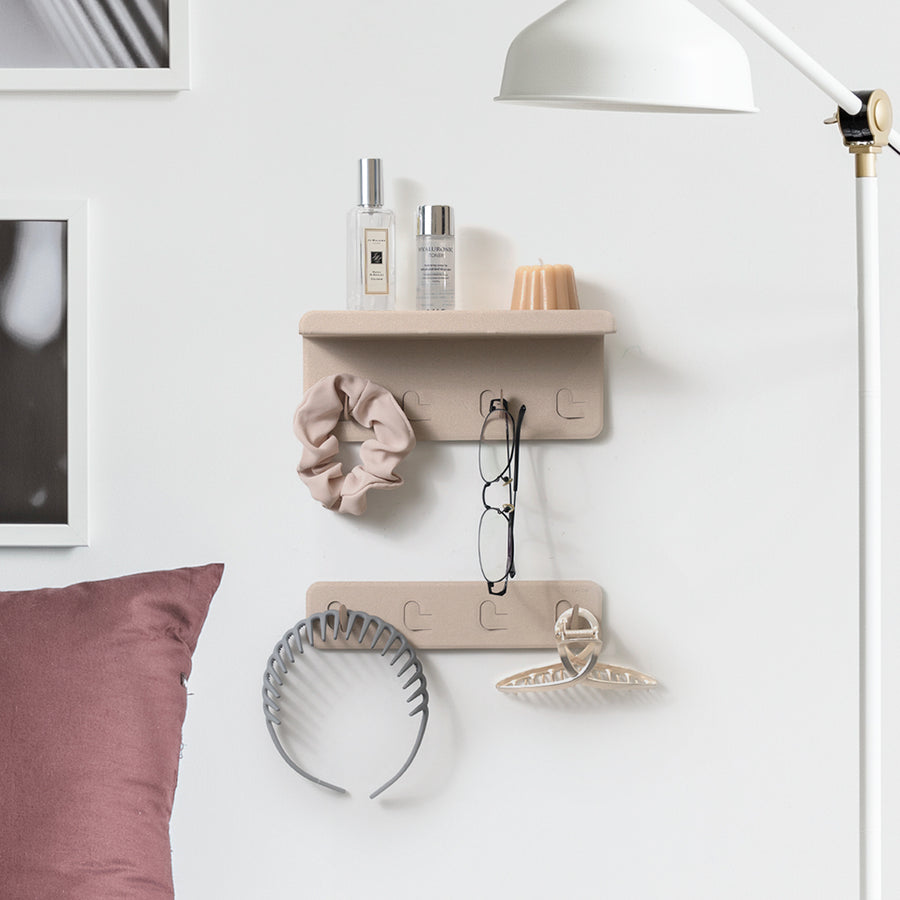 EasyHouse Wall Mount Organizer-Hook & Shelf