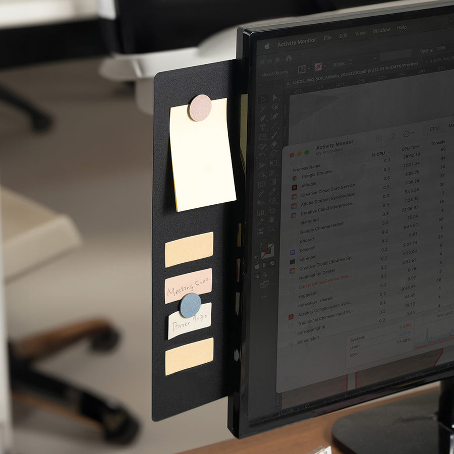 Magnetic Monitor Memo Board