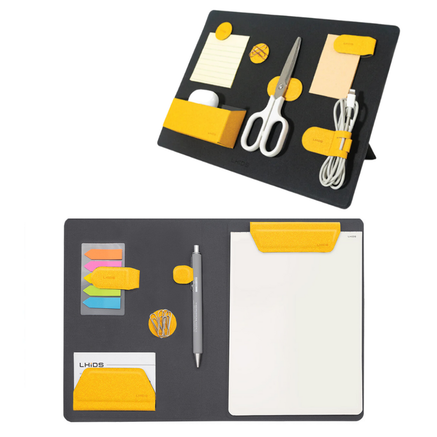 MagEasy Organizer Board & A5 Folio Lite Combo (Yellow, Black, Grey)